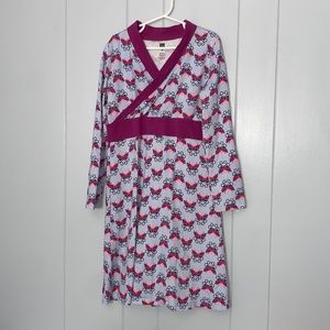 Tea Collection Girl’s Long Sleeve Butterfly Lavender Wrap Dress Size 10
